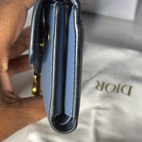 Dior Saddle Wallet Cerulian Blue - Picture 12 of 14